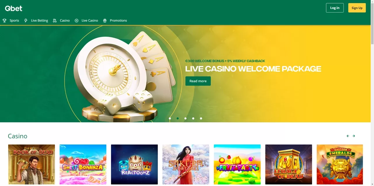 Qbet casino UK GET BONUS